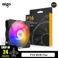 Aigo P16 RGB FAN Ventoinha 120mm Pc Computer Case Fan Rainbow Heatsink 4PIN 12cm White CPU Cooler Silent Fan Cooling Ventilador. 