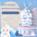 45x45cm Thickened Drawstring Garbage Bag, Large Disposable Plastic Trash Bag Design, For Home Kitchen Office Daily Use.