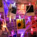Creative LED Photo Clip String Light Room Party Decor Big Clips Fairy Lamp for Hanging Pictures Cards. 