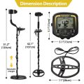 Metal Detector Waterproof with LCD Display High Accuracy Pinpoint Detector. 