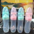 Baby Silicone Rice Paste Squeeze Feeding Spoon Bottle with Suction Cup. 