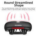 ROCKBROS Bicycle Saddle Rainproof PU Surface Soft Memory Sponge Shockproof Cycling Seat MTB Saddle Reflective Bike Saddle Seat. 