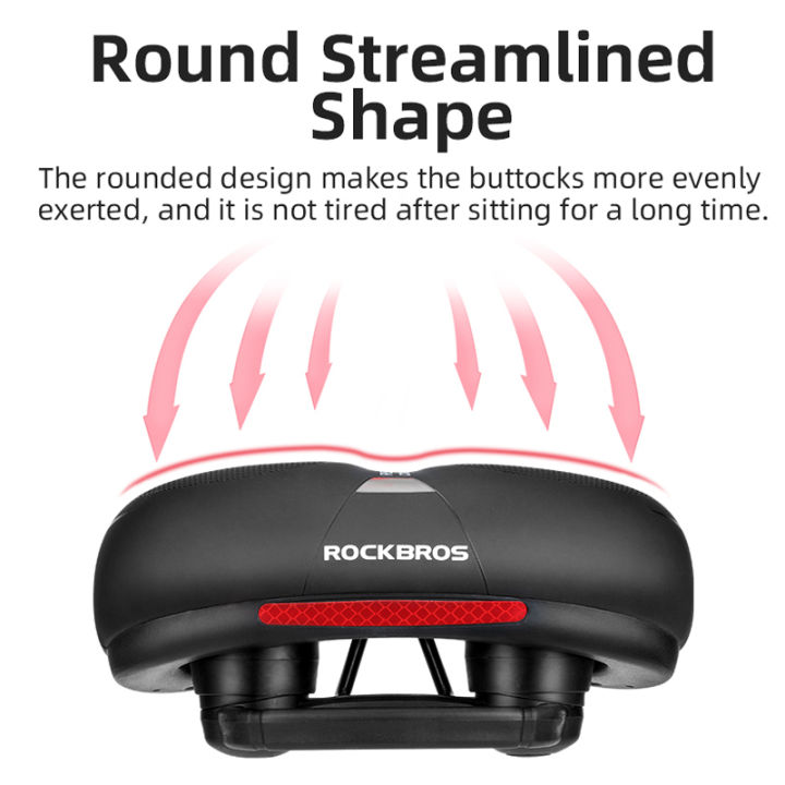 ROCKBROS%20Bicycle%20Saddle%20Rainproof%20PU%20Surface%20Soft%20Memory%20Sponge%20Shockproof%20Cycling%20Seat%20MTB%20Saddle%20Reflective%20Bike%20Saddle%20Seat%20-%20Image%203