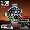 Dual System Android 13.0 Smartwatch 4G 5G LTE Smart Watch with 210° Rotary Camera WIFI Compass 1900Mah Battery 1.98inch.