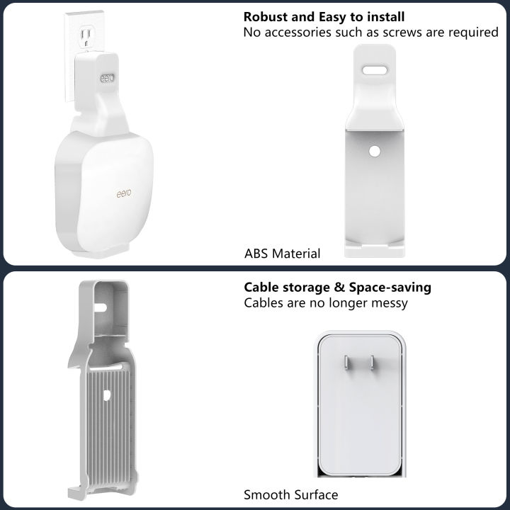 For%20eero%20Pro%206%20/%20Pro%206e%20mesh%20WiFi%20Router%20Holder%20with%20Cable%20Storage%20High-quality%20Stand%20Fit%20eero%20Pro%206%20&%20Pro%206E%20Wall%20Mount%20Bracket%20-%20Image%205