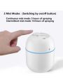 Air Humidifier Mini Diffuser for Air Freshener / Aromatherapy - USB Desktop Fogger - Mist Maker Sprayer Portable Humidifier for Room / Car / Offices with LED light. 