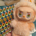 For/Color Labubu Eye Stickers Demon Slayer Series Handmade Original Labubu V1v3 Exquisite Flower Eye Stickers Doll Accessories. 