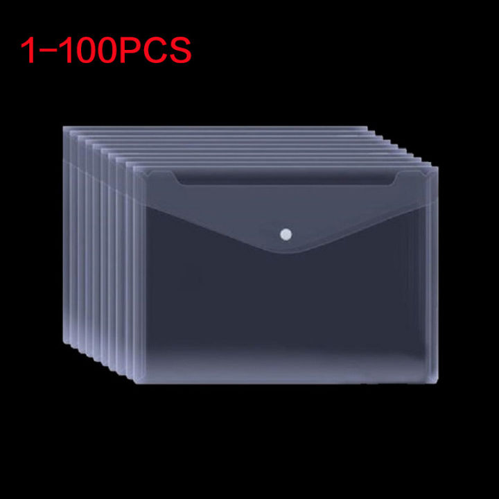 A5 Folder Bag Transparent Plastic Water Resistant File Holder File ...