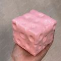 Jumbo Cheese Cube Stress Ball Big Cheese Shapeable Squeeze Ball Non-Bounce Fidget Toy ASMR Sensory Anti-Stress Christmas Gift.