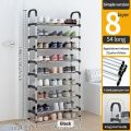7-Layer Metal Reinforced Shoe Rack With 5 Pipes Per Layer Simple Shoe Rack Stand for Entryway, Living Room. 