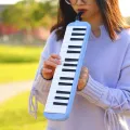 IRIN 32 Keys Melodica Piano Keyboard Style Musical Instrument Harmonica Mouth Organ With Carrying Bag Mouthpiece Educational Gif. 