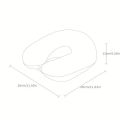 1pcsSimple Plush U-shaped Pillow Driving Travel Neck Pillow Nap Pillow Comfortable to Relieve Fatigue.