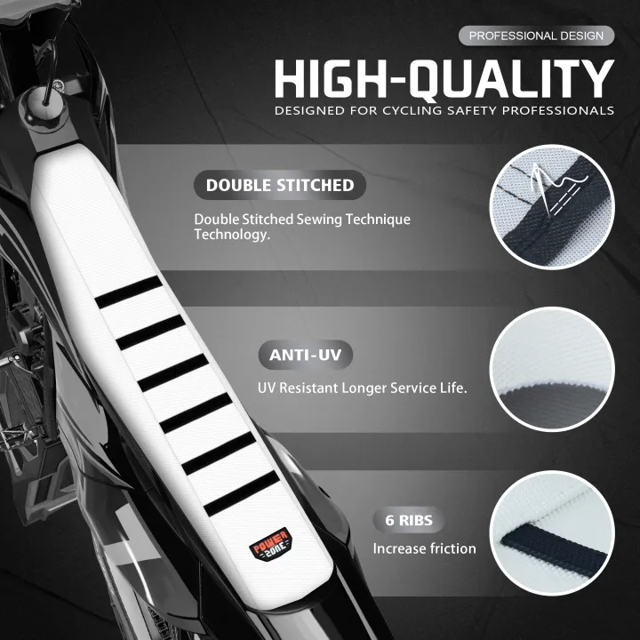 Powerzone%20Universal%20Seat%20Cover%20Soft%20Waterproof%20Ribbed%20Motorcycle%20Seat%20Cover%20For%20SXF%20EXC%20KXF%20CRF%20YZF%20WR%20TC%20TE%20-%20Image%203
