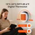 600W Home Electric Heater Winter Body Warmer Portable Wall Plug Space Heater with Remote Control Office Fast Heating Heater Mini. 