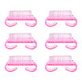 1/5/20Pcs Acrylic Nail Brush Pink Color Nail Art Manicure Pedicure Soft Remove Dust Plastic Cleaning Nail Brushes File Tools Set. 