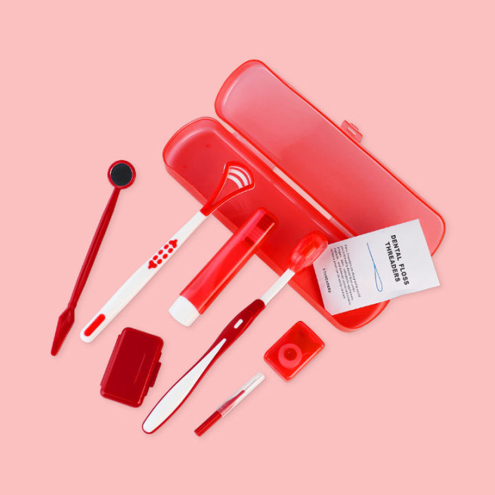 8Pcs%20Orthodontic%20Dental%20Care%20Brush%20Kit%20Teeth%20Cleaning%20Braces%20Toothbrush%20with%20Interdental%20Brush%20Floss%20Thread%20Ortho%20Wax%20Travel%20Kit%20-%20Image%207