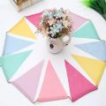 Colourful Jute Linen Pennant Flags Festival Bunting Banners Party Hanging Wedding Hanging Banner Party Garland for Home Decor.