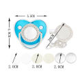 Only Blank Newborn Pacifier Clip Holder Baby Shower  Toddler Pacifier Dummy Baby Teether Infant Nipple BPA Free. 