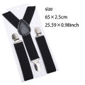 New Soild Color Children Belt Baby Boys Girls Colorful Suspenders Clip-on Y-Back Braces Bow Tie Elastic Kids Adjustable . 