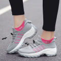 Autumn And Winter Lady Large Size High Elastic Socks Shoes Women Outdoor Fashion Running Sneakers. 