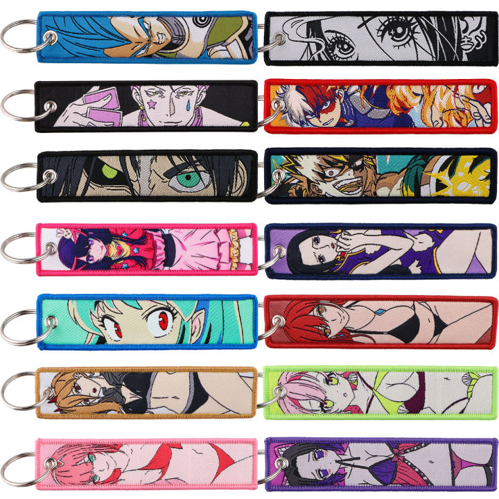 Anime Key Tag Jet Tag Motorcycles Cars Keychain for Fans Backpack