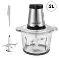 Electric Chopper Vegitable meat stainless Steel 2.0 Liter Jar. 