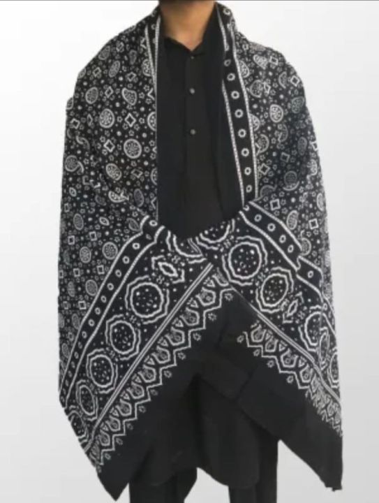 Black%20Sindhi%20Ajrak%20Shawl%20For%20Men%20Primiume%20Quality%20Cotton%20New%20Design%20-%20Image%203
