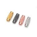 20pcs Brass Column Screw Clasps Barrel Screw Clasp for Bracelet Necklace Jewelry Making Findings 4x12mm. 