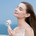 Portable 2000mah Air Conditioner 3 Gears Electric Personal Fan Handheld Mini Fan with Hook for Outdoor Travel Camping. 