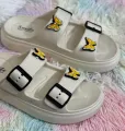 New Soft EVA Rubber Lightweight & Comfortable Buckle Sandals with Cute Charms for Girls & Womens Slippers.