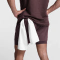 2025 New Breathable Double Layer Sport Shorts Gyms Fitness Bodybuilding Workout Quick Dry Beach 2 In 1 Shorts Male Running Short. 