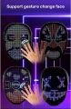 Led Mask with Rechargeable Bluetooth App Controlled, Customizable Shining Mask, LED Lighted Face Transforming Mask. 