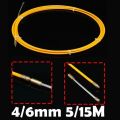 4mm Glass Fiber Electrical Wire Threading Wall Leader Puller 25 Meter for Telecom Electrical Wall Floor Conduit Installation. 