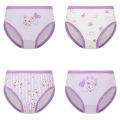 4-Piece Cute Girls Panties Premium Comfortable Cotton Baby Girls Briefs Aged 2-9 Pretty Kitty Pattern Children Underwear Bottoms. 