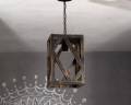 Wooden designer hanging lamp.