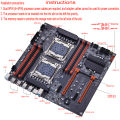 QIYIDA X99 Motherboard Dual X99 C612 Chip Supports LGA 2011-3 CPU DDR4 RAM NVME NGFF M.2 USB3.0 SATA3.0 PCI16X. 