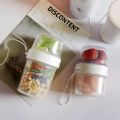 Breakfast Oatmeal Cereal Nut Yogurt Salad Cup Seal Container Set with Fork Sauce Cup Lid Bento Tuppers Food Taper Bowl Lunch Box. 