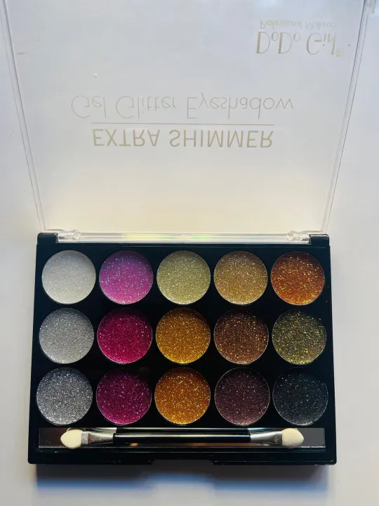 Nepal%20Fashion%20Wear%2015%20Colours%20Gel%20Glitter%20Eyeshadow%20Palette%20-%20Image%203