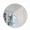 60 x 60 cm Round Mirror White/Modern Bathroom Wall Mirror Extra Large Decorative Vanity Mirror, Entranceway, Lavatory, Living Room etc. 
