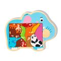 Wooden Animal Jigsaw Dinosaur Puzzle Kids Education Toys Colorful Fruit Transportation Puzzles DIY Fish Jigsaw Board Games. 