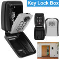 Key Lock Box Wall-Mount Secret Code Security Key Safe Secret Organizer Box No Key Home Office Weatherproof Safe Key Keeper NEW. 