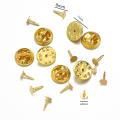 50pcs Nail Tie Tack Lapel Pin Back Clutch Scatter Butterfly Clasp Squeeze Round Pinch Clip Brooch Jewelry Crafts. 