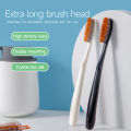 2pack high quality super long head soft toothbrush volcanic bristles double clean and comfortable experience. 
