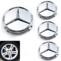 4Pcs Hubcaps Silver 75MM Rims Wheel Center Caps Wheel Center Hub Caps Emblem for Benz All Models. 