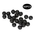 50pcs Blocking Beads Silicone Soft Anti-collision Beans Round Big Thing Fishing Set Space Beans Line Set Anti-tan-gle Beans 8mm. 