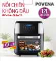 Povena Large Air Fryer, 12L Qt Air Fryers, 9 in 1 XL Air Fryer, 1700W Airfryer Oilless Cooker with LCD Touchscreen, Temp/Time Control for Bakes, Thaw, ETL Certified 1 Year Warranty. 
