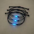 3 Pieces/Set of Stainless Steel Luminous Sun Moon Star Bracelet Hand-Woven Fashion Rope.