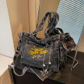 Large Capacity Denim Bag for Women's Casual Versatile Crossbody Commuting Bag Travel Casual Crossbody Bag Storage Bag Handbag. 