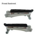 Motorcycle Front Foot Pegs Footrests Black Pedals for the Phantom Storm Front Eye CB190R. 