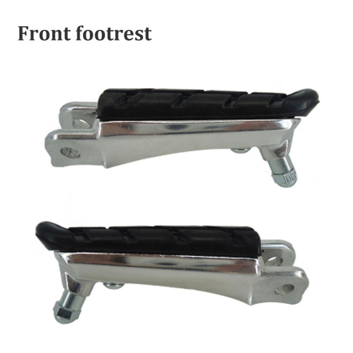 Motorcycle Front Foot Pegs Footrests Black Pedals for the Phantom Storm Front Eye CB190R